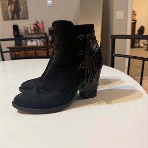 Black Suede Ankle Boots